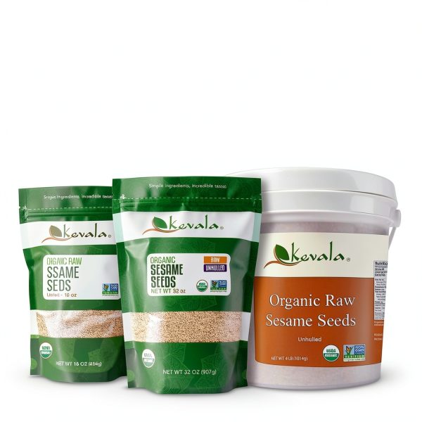 Kevala Organic Raw Sesame Seeds 2lb – USDA Certified Non GMO Kosher-6