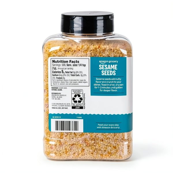 Sesame Seeds 20oz – Happy Belly Amazon Grocery – Toastable Snack-4