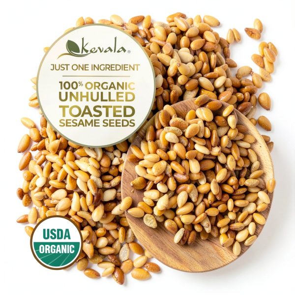 Sesame Seeds Kevala Organic 2 Pound Pack Toasted & Raw-3
