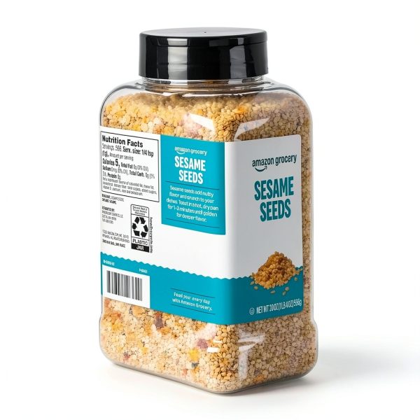 Sesame Seeds 20oz – Happy Belly Amazon Grocery – Toastable Snack-5