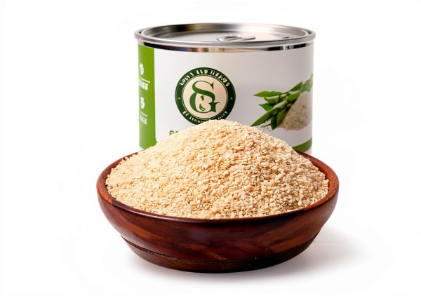 Sown and Grown White Hulled Sesame Seeds 20oz Nutrient Rich Free-3