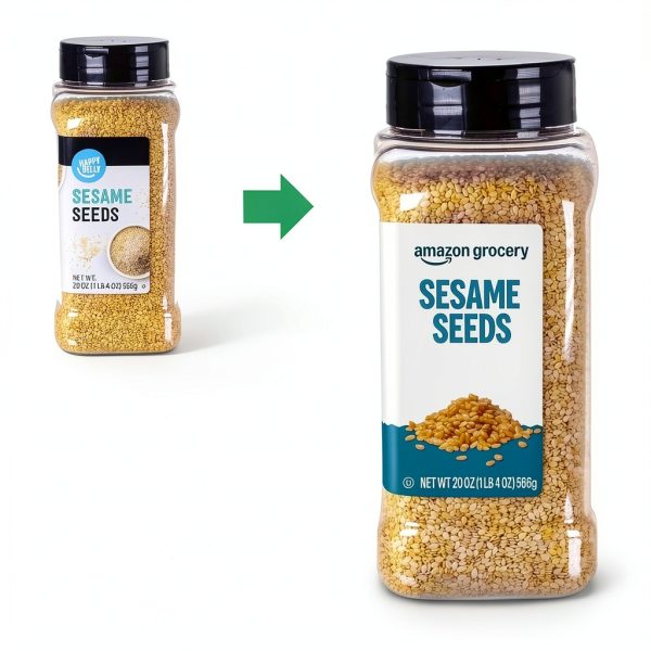 Sesame Seeds 20oz – Happy Belly Amazon Grocery – Toastable Snack-3