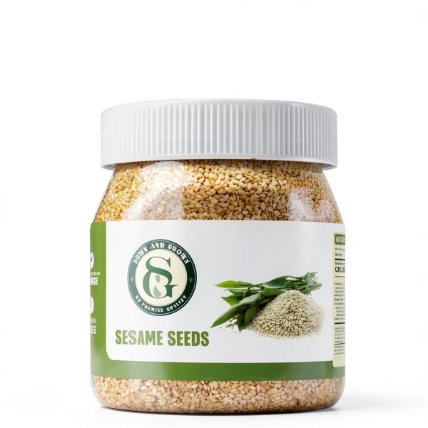 Sown and Grown White Hulled Sesame Seeds 20oz Nutrient Rich Free-4