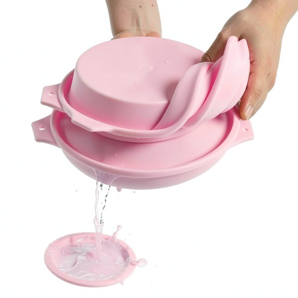 Air Fryer Egg Molds Chistepper Silicone 4‑Inch Pink Set of 4-3