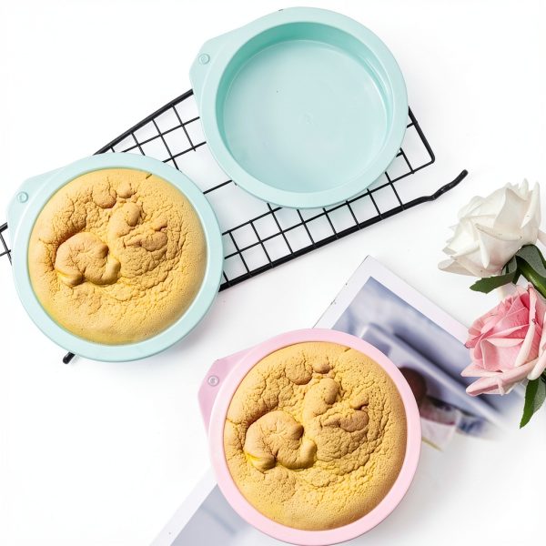 Air Fryer Egg Molds Chistepper Silicone 4‑Inch Pink Set of 4-1