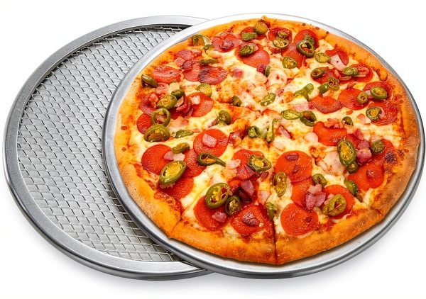 Stainless Steel Non-Aluminum Mesh Pizza Screen, Round Baking Tray For Pizza And Pasta, 8-20 Inch Sturdy Heat Distribution Net For Home Kitchen Or Commercial Baking Use(18 in)-3