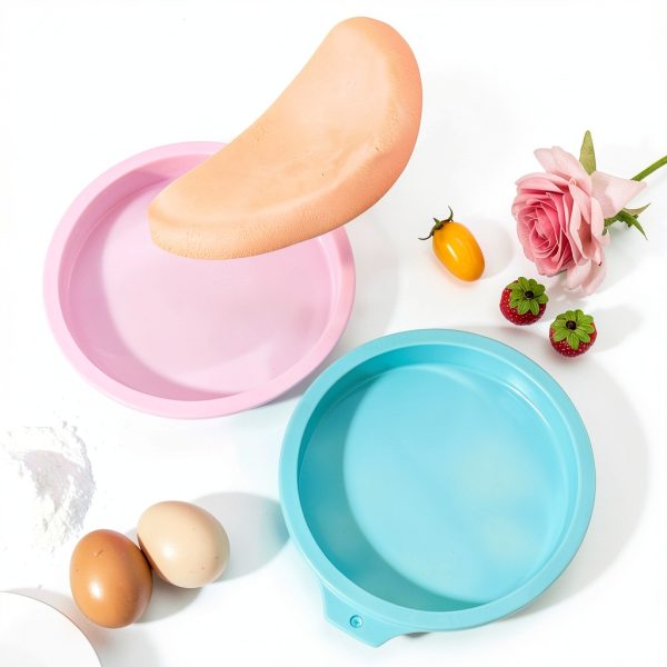 Air Fryer Egg Molds Chistepper Silicone 4‑Inch Pink Set of 4-5