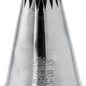 Ateco French Star Pastry Tip 0.63 inch Opening Stainless Steel A868-1-0