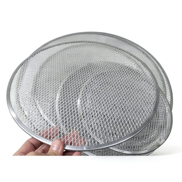 Stainless Steel Non-Aluminum Mesh Pizza Screen, Round Baking Tray For Pizza And Pasta, 8-20 Inch Sturdy Heat Distribution Net For Home Kitchen Or Commercial Baking Use(18 in)-4