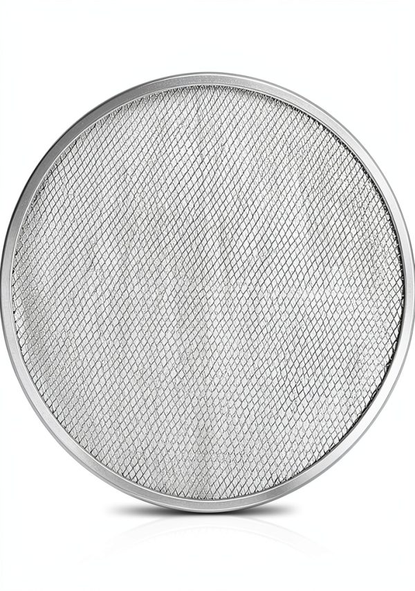 Stainless Steel Non-Aluminum Mesh Pizza Screen, Round Baking Tray For Pizza And Pasta, 8-20 Inch Sturdy Heat Distribution Net For Home Kitchen Or Commercial Baking Use(18 in)-0