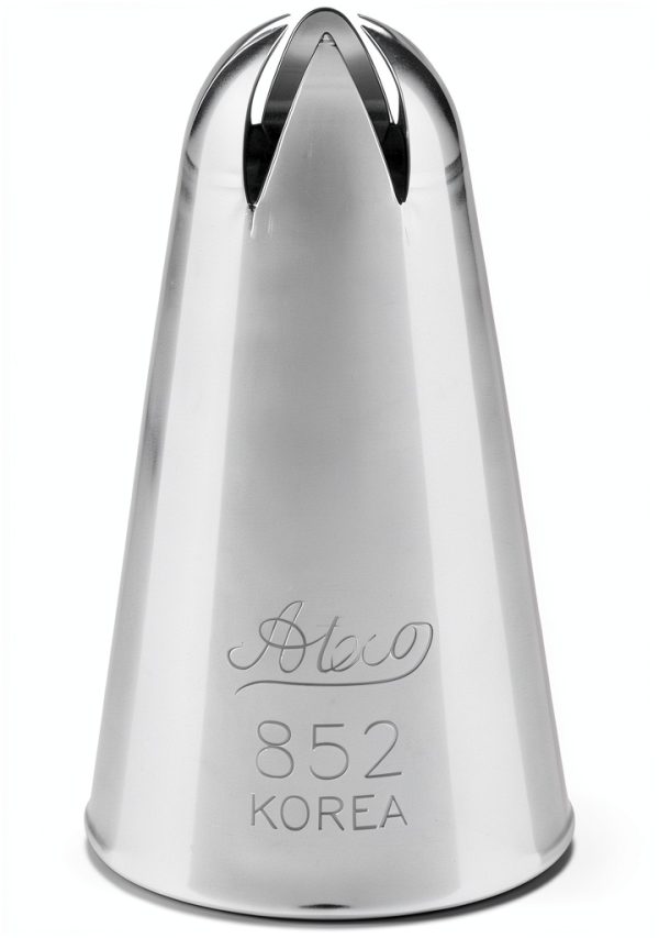 Ateco #852 Deep Closed Star Pastry Tip - Stainless Steel-1