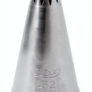 Ateco French Star Pastry Tip 0.25'' Opening Stainless Steel Bakeware-0