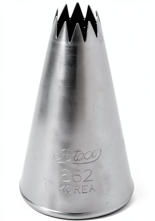Ateco French Star Pastry Tip 0.25'' Opening Stainless Steel Bakeware-0