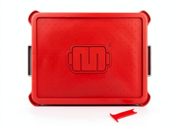 Baker's Edge Silicone Lid & Wedge Pack for Edge Brownie Pan – Red,-0