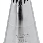 Ateco French Star Pastry Tip 1/2'' Opening Stainless Steel 866-0
