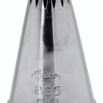 Ateco French Star Pastry Tip 865 - 0.44" Opening Stainless Steel-0