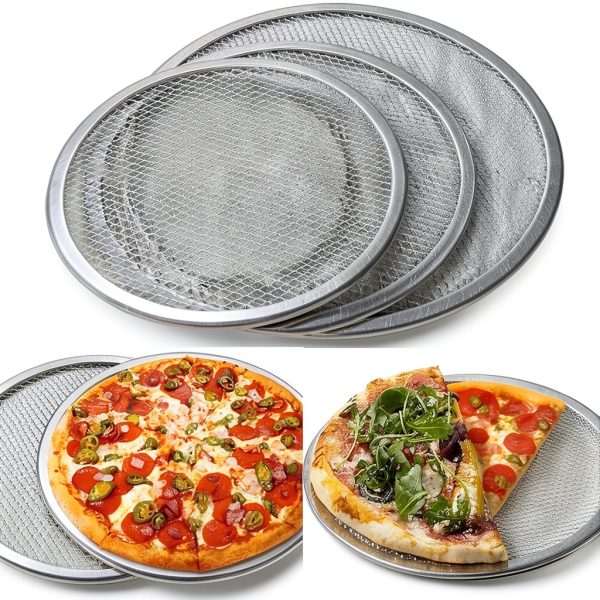 Stainless Steel Pizza Screen 16in Tray Floweringbeter No Aluminum Mesh-1